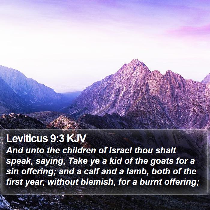 Leviticus 9:3 KJV Bible Study