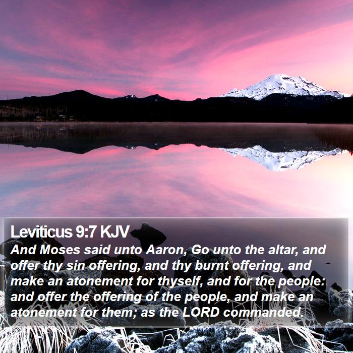 Leviticus 9:7 KJV Bible Study