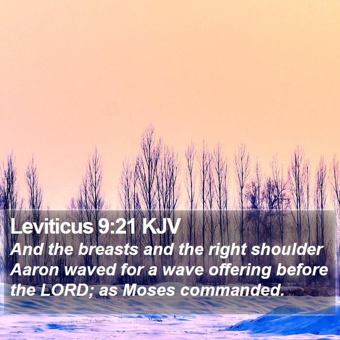 Leviticus 9:21 KJV Bible Study