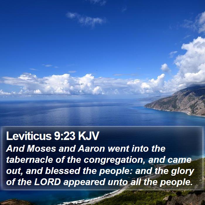 Leviticus 9:23 KJV Bible Study