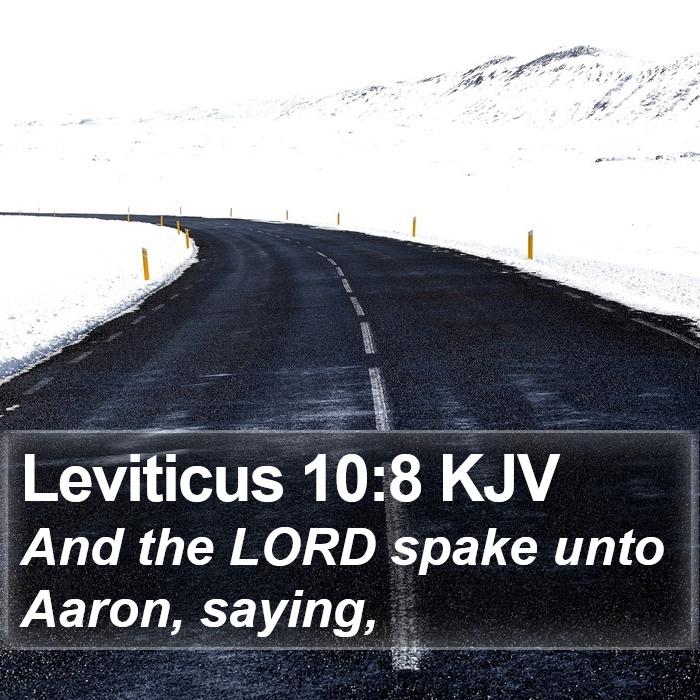 Leviticus 10:8 KJV Bible Study