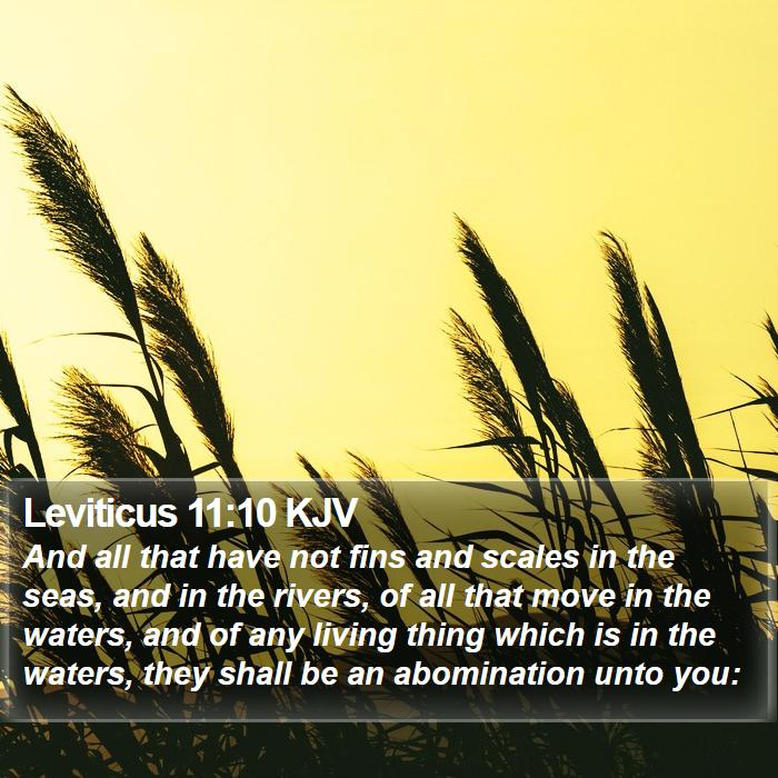 Leviticus 11:10 KJV Bible Study