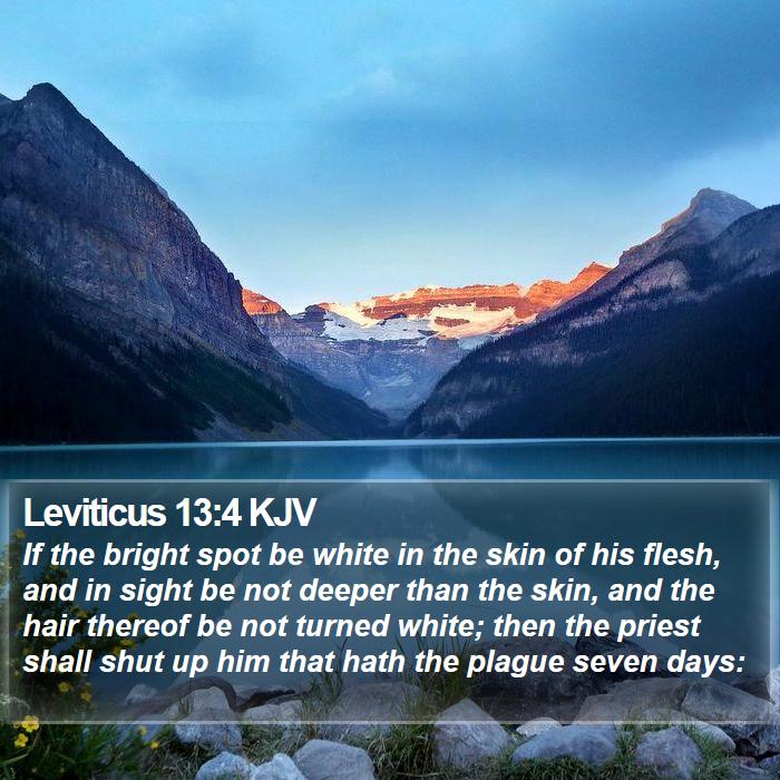 Leviticus 13:4 KJV Bible Study