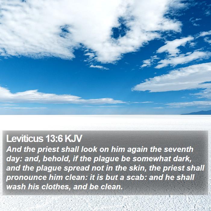 Leviticus 13:6 KJV Bible Study