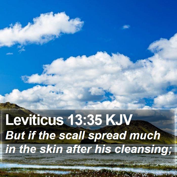 Leviticus 13:35 KJV Bible Study