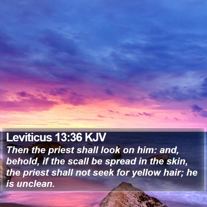 Leviticus 13:36 KJV Bible Study