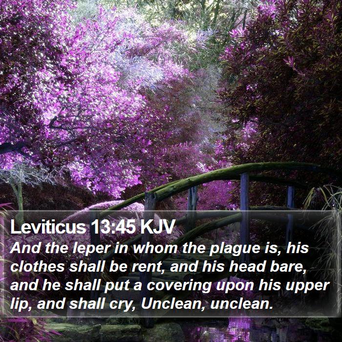 Leviticus 13:45 KJV Bible Study