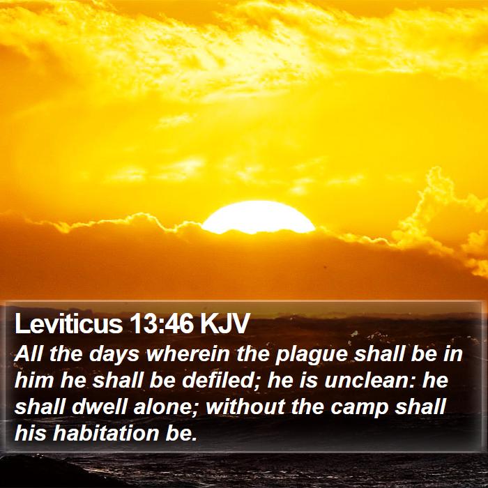 Leviticus 13:46 KJV Bible Study