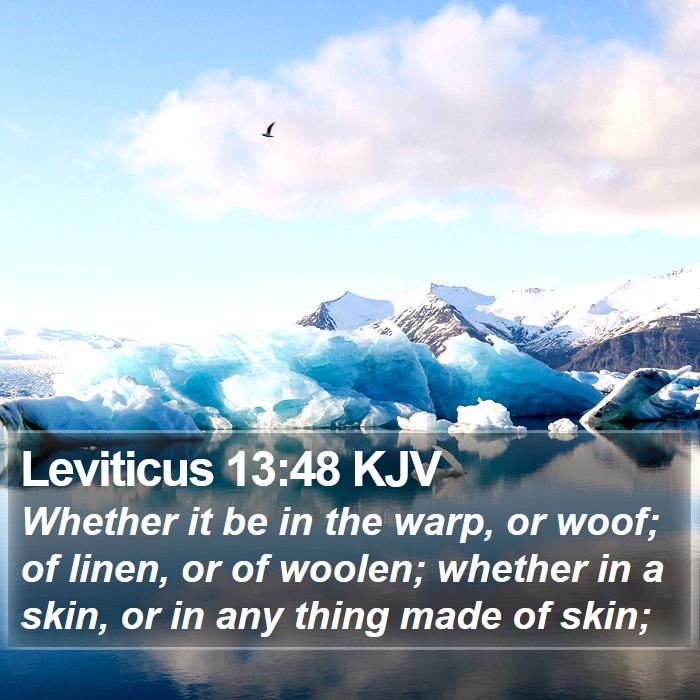 Leviticus 13:48 KJV Bible Study