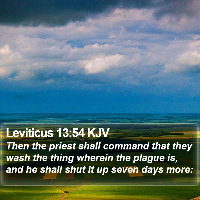 Leviticus 13:54 KJV Bible Study