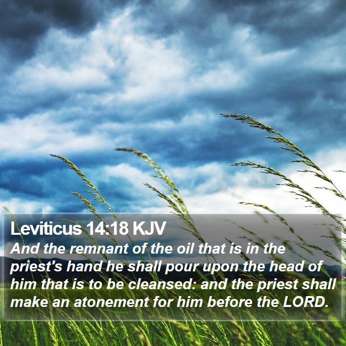 Leviticus 14:18 KJV Bible Study