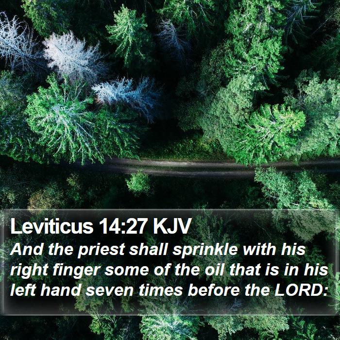 Leviticus 14:27 KJV Bible Study