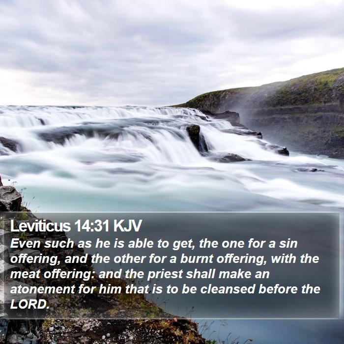 Leviticus 14:31 KJV Bible Study