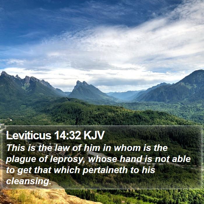 Leviticus 14:32 KJV Bible Study