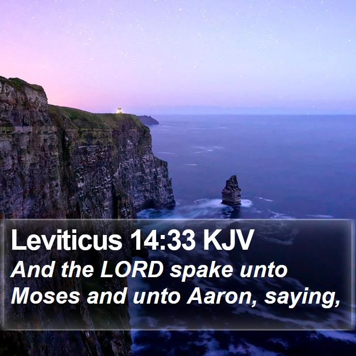 Leviticus 14:33 KJV Bible Study