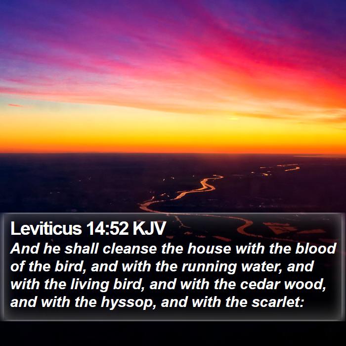 Leviticus 14:52 KJV Bible Study