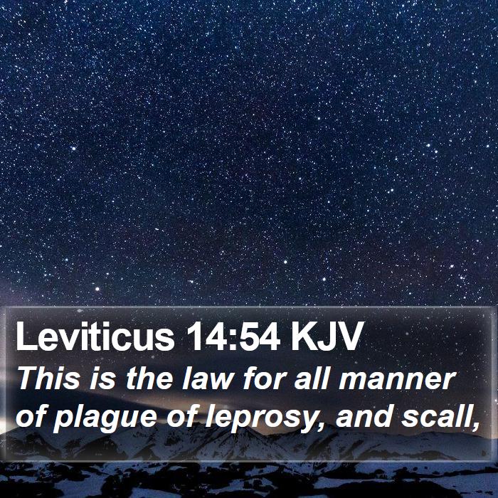 Leviticus 14:54 KJV Bible Study