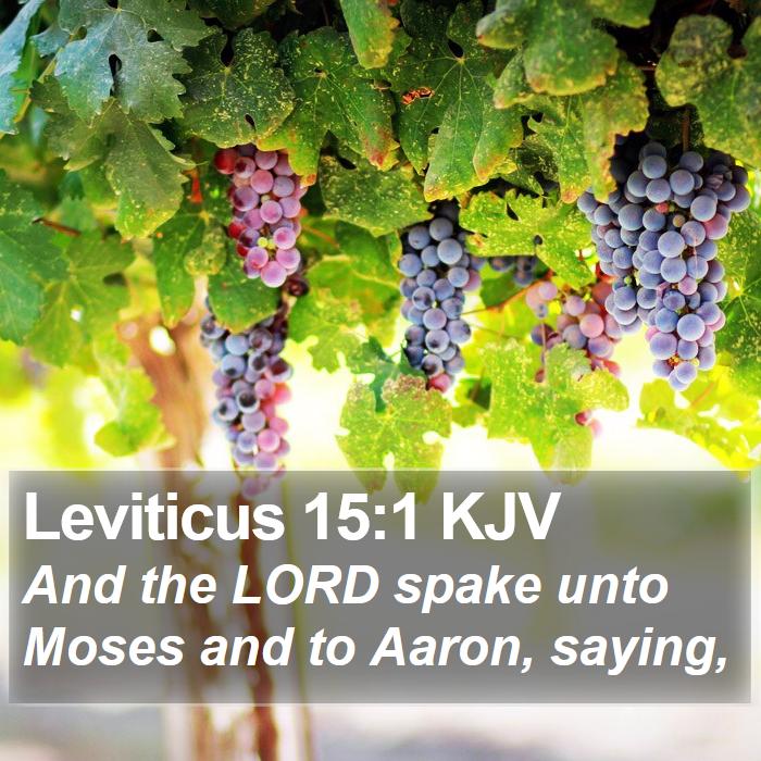 Leviticus 15:1 KJV Bible Study