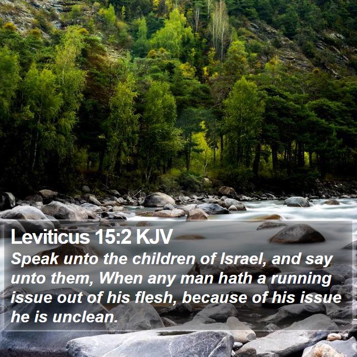 Leviticus 15:2 KJV Bible Study