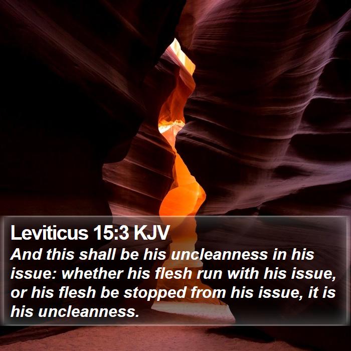 Leviticus 15:3 KJV Bible Study