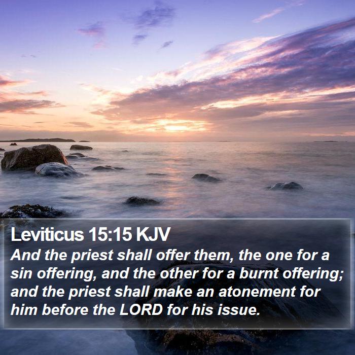 Leviticus 15:15 KJV Bible Study