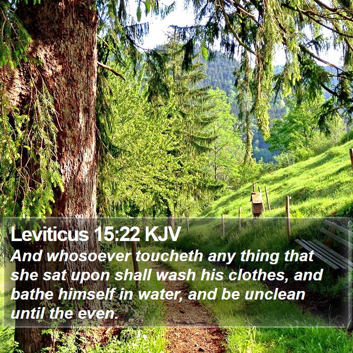 Leviticus 15:22 KJV Bible Study