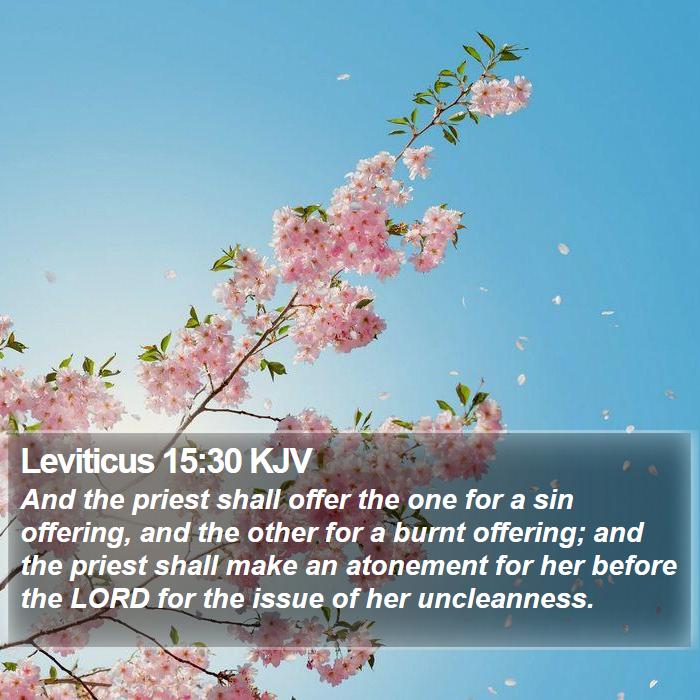 Leviticus 15:30 KJV Bible Study