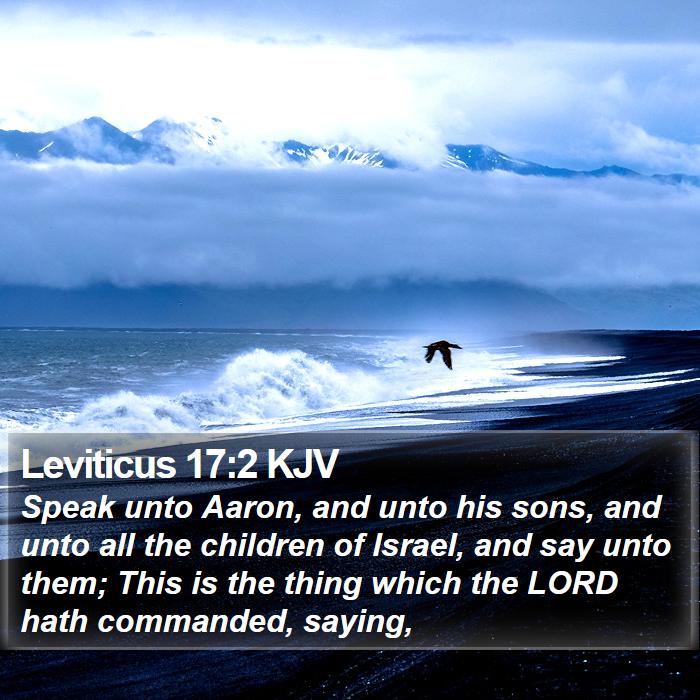 Leviticus 17:2 KJV Bible Study