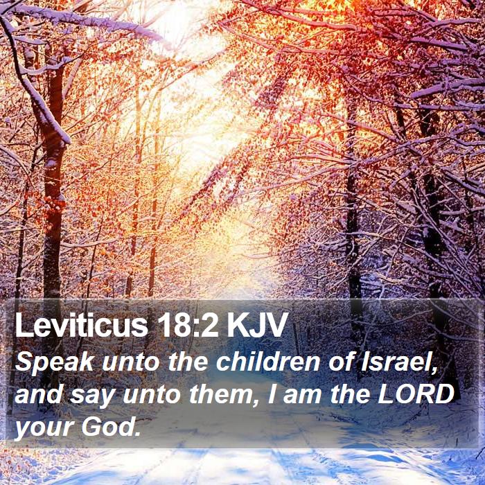 Leviticus 18:2 KJV Bible Study