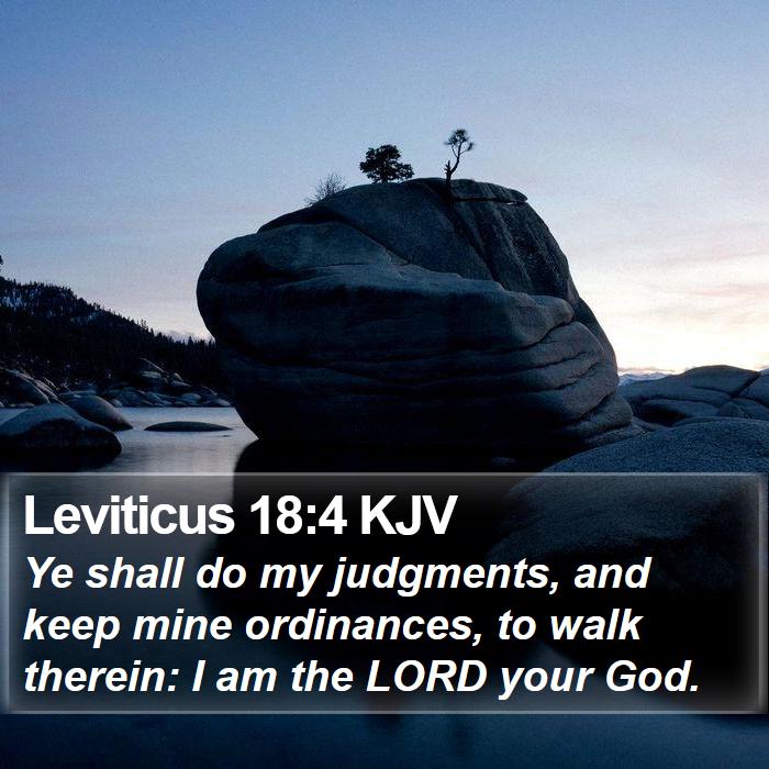 Leviticus 18:4 KJV Bible Study