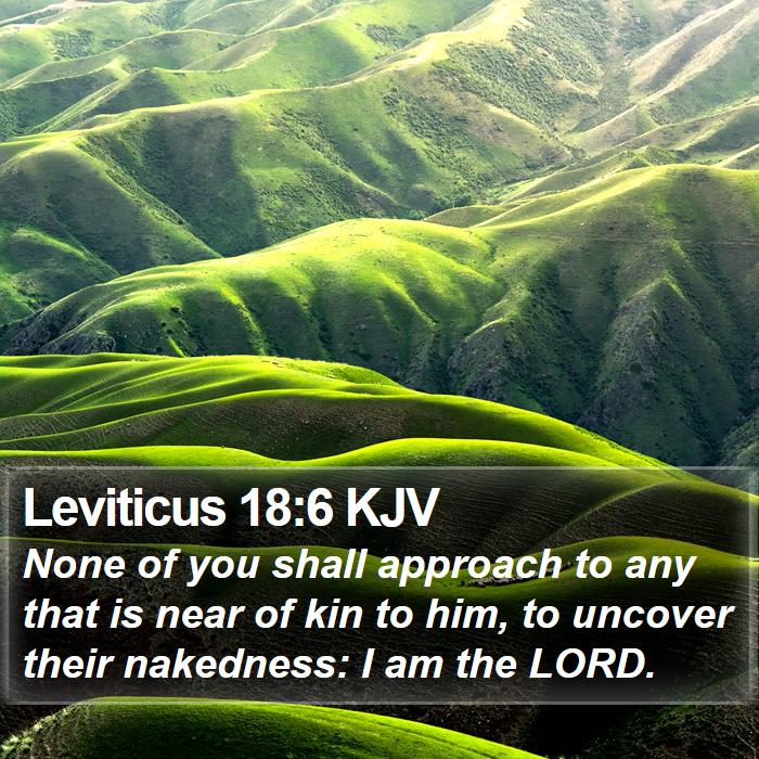 Leviticus 18:6 KJV Bible Study