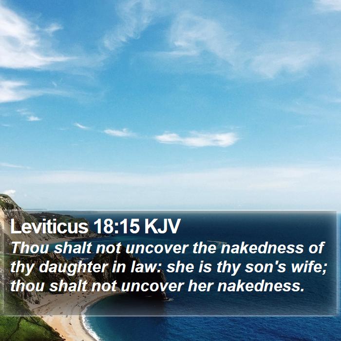 Leviticus 18:15 KJV Bible Study