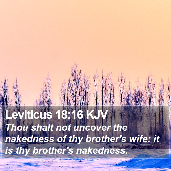 Leviticus 18:16 KJV Bible Study