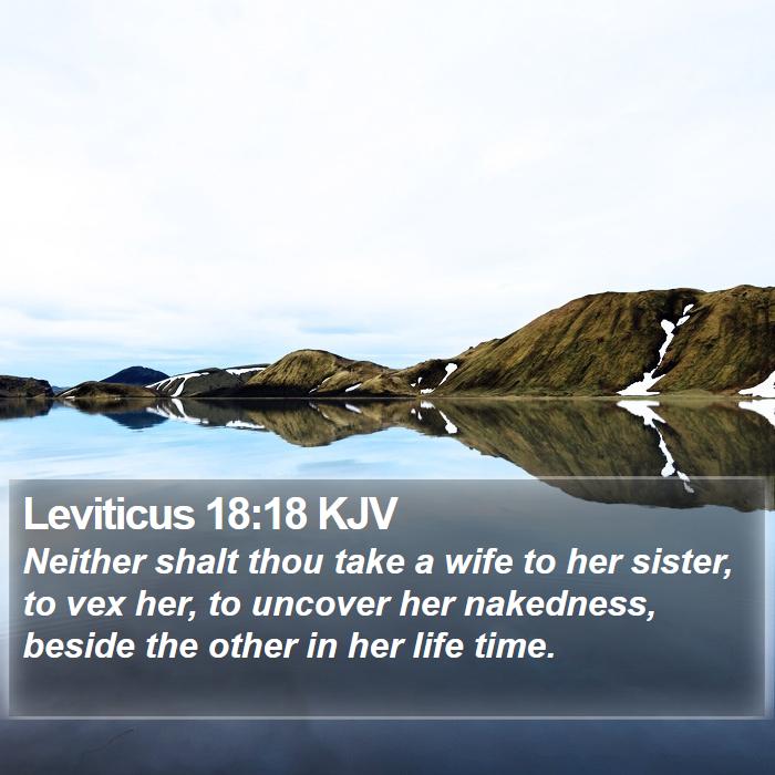 Leviticus 18:18 KJV Bible Study