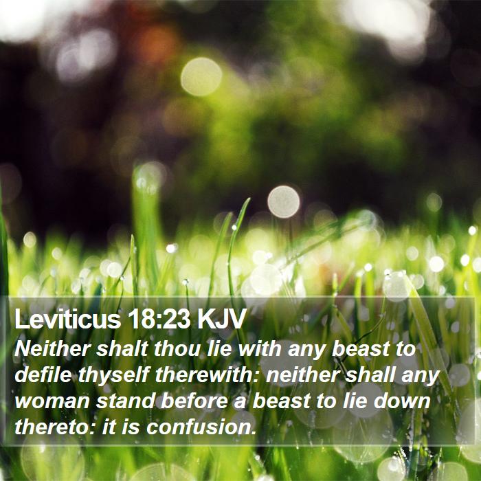 Leviticus 18:23 KJV Bible Study