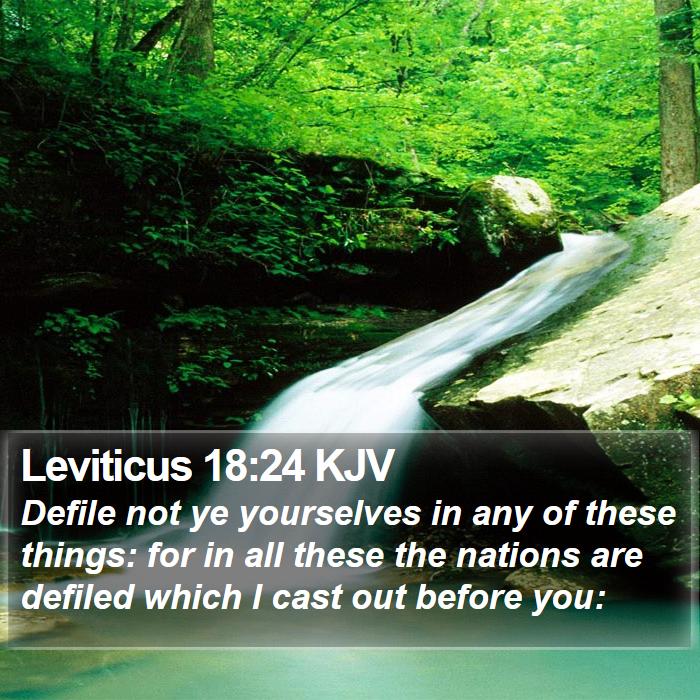 Leviticus 18:24 KJV Bible Study