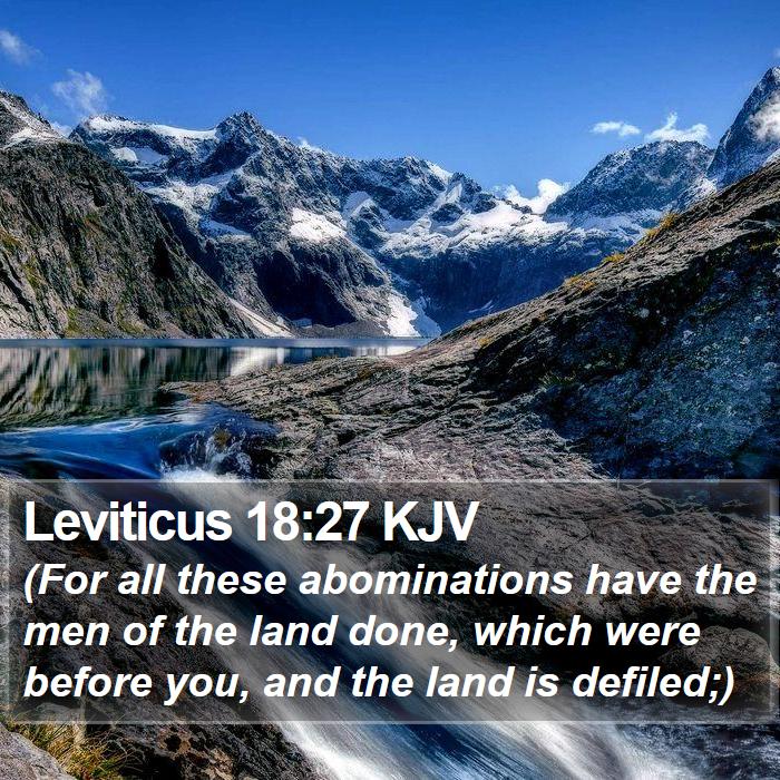 Leviticus 18:27 KJV Bible Study