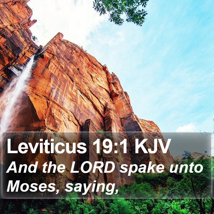 Leviticus 19:1 KJV Bible Study