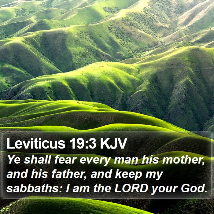 Leviticus 19:3 KJV Bible Study