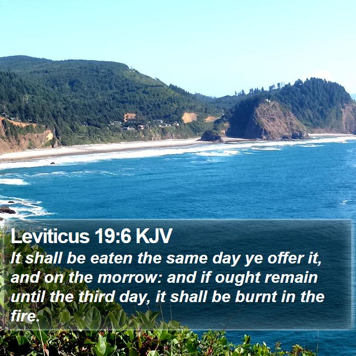 Leviticus 19:6 KJV Bible Study