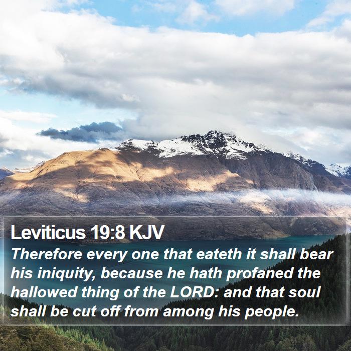 Leviticus 19:8 KJV Bible Study