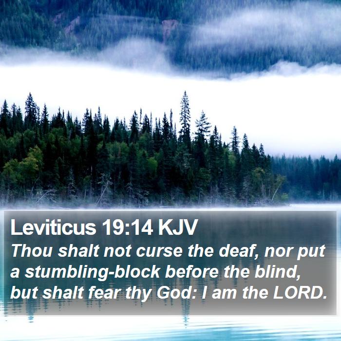 Leviticus 19:14 KJV Bible Study