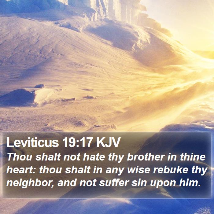 Leviticus 19:17 KJV Bible Study