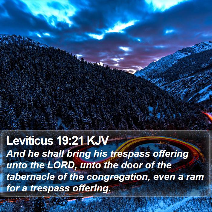 Leviticus 19:21 KJV Bible Study