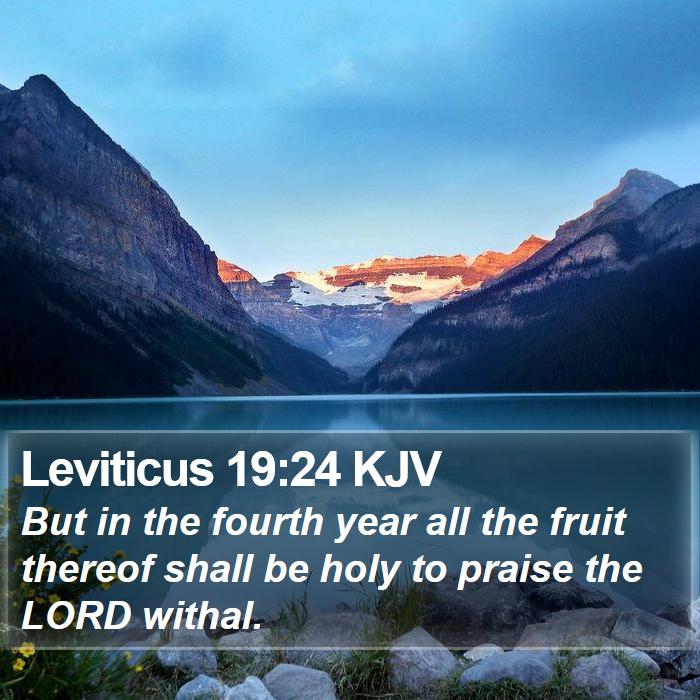 Leviticus 19:24 KJV Bible Study