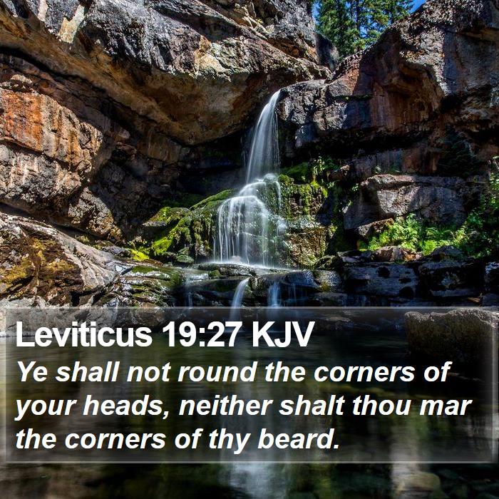 Leviticus 19:27 KJV Bible Study