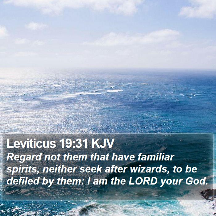 Leviticus 19:31 KJV Bible Study