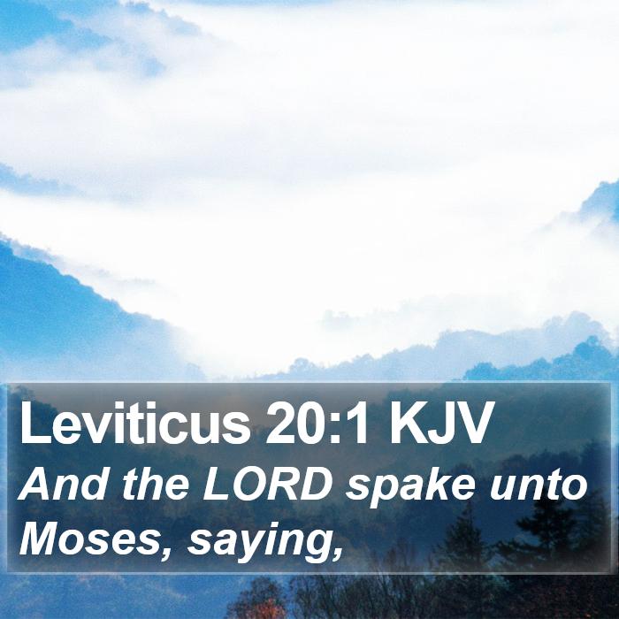 Leviticus 20:1 KJV Bible Study