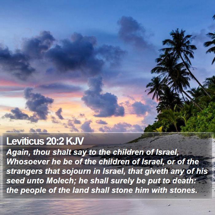 Leviticus 20:2 KJV Bible Study