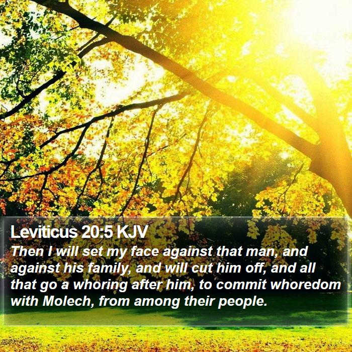 Leviticus 20:5 KJV Bible Study